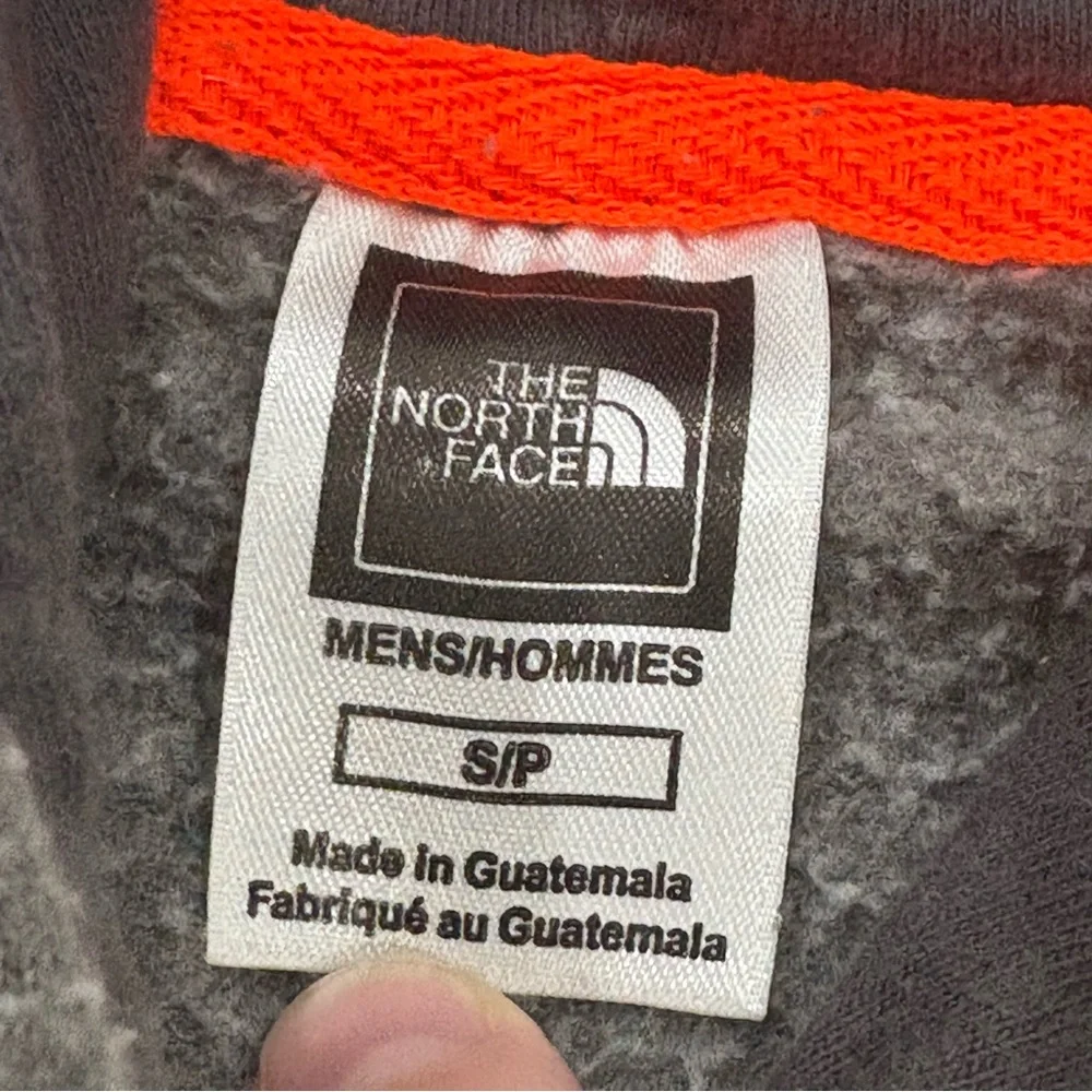 The North Face Charcoal Hoodie with Orange Logo - Picture 3 of 3